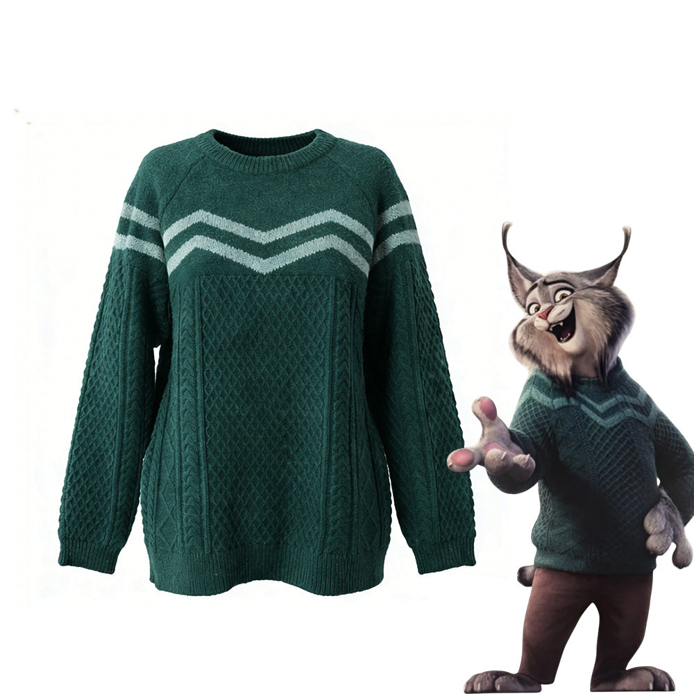 Zootopia pawbert cosplay cosplay costume green sweater